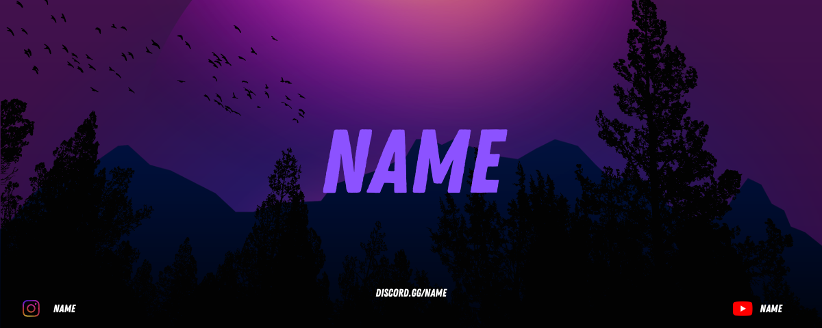 Purple Tree Banner
